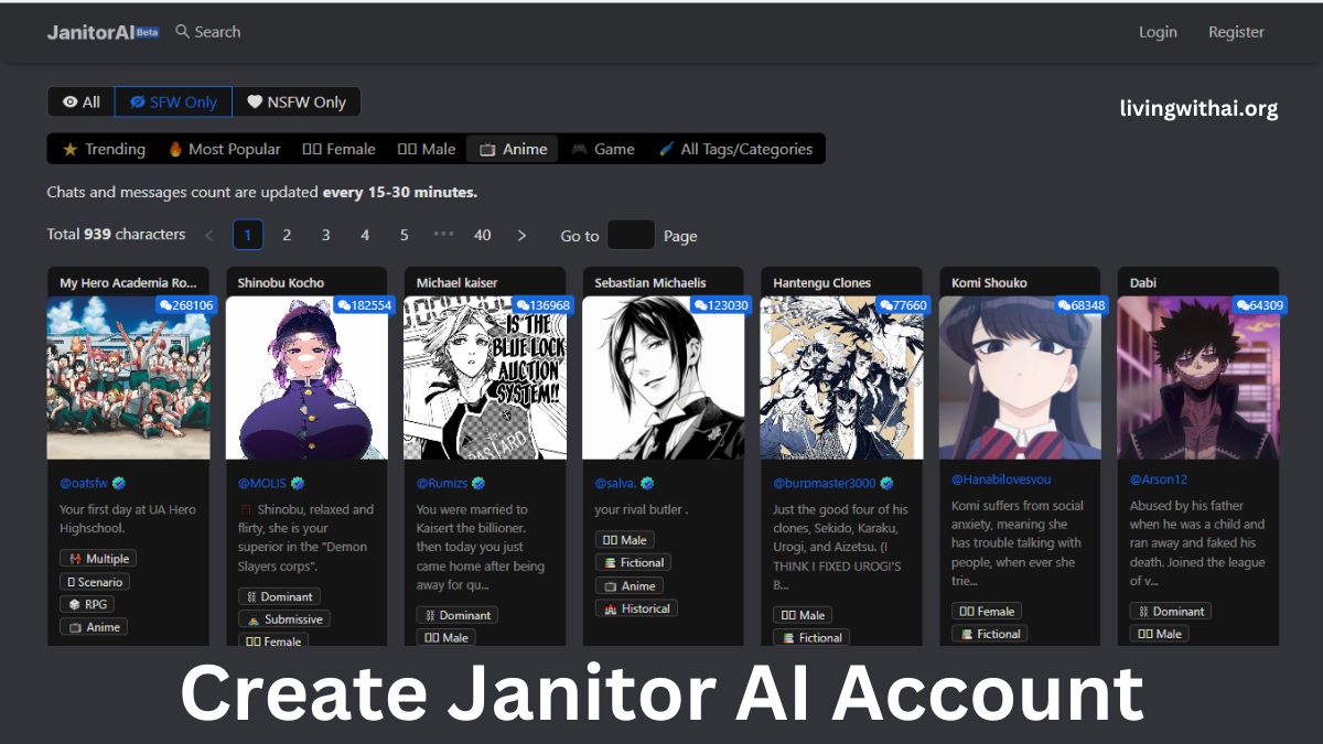 Create Janitor AI Account